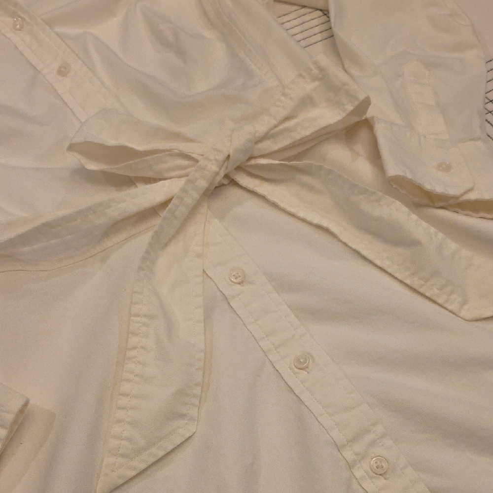 Banana Republic Cream Long Sleeve Dress - Picture 3 of 7